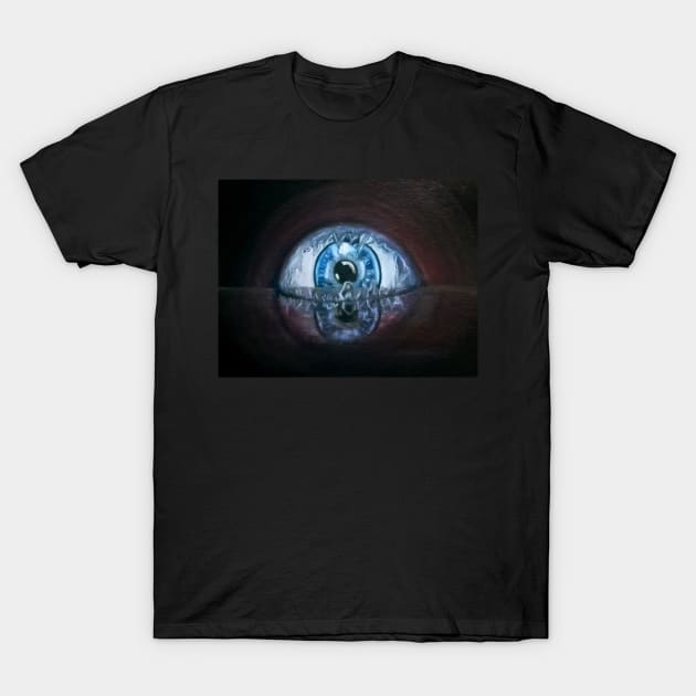 Shattered glass eye T-Shirt by Lawless Illusions 